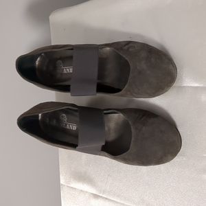 Grunland Suede Grey Wedge